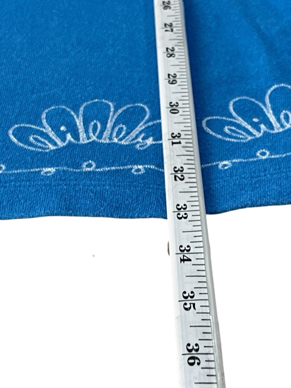Lilly Pulitzer Women’s Size L  Embroidered Sleeveless Shift dress Blue Cotton - Picture 6 of 14